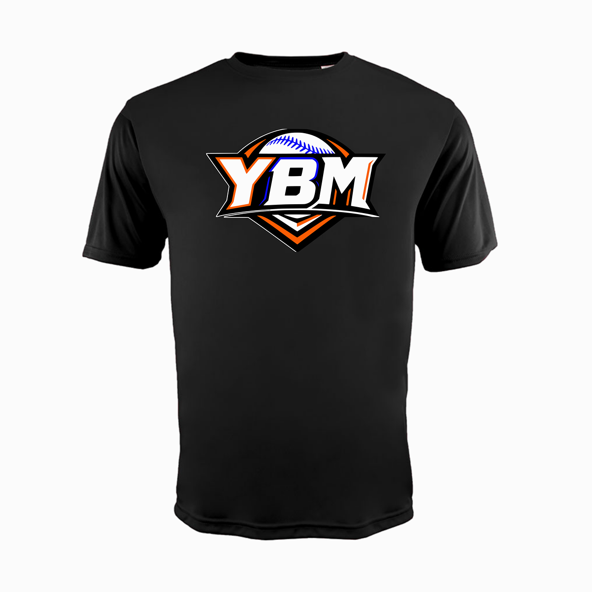 Stay cool and comfortable all season long in the Youth Baseball Midwest Dri Fit Short Sleeve T-Shirt. Made with lightweight, moisture-wicking performance fabric, this shirt helps keep you dry and comfortable during practices, games, tournaments, workouts, or everyday activities.

The breathable short-sleeve design allows for easy movement, making it a great choice for players, coaches, parents, and baseball fans. Finished with the YBM logo, it's the perfect way to show your Youth Baseball Midwest pride.