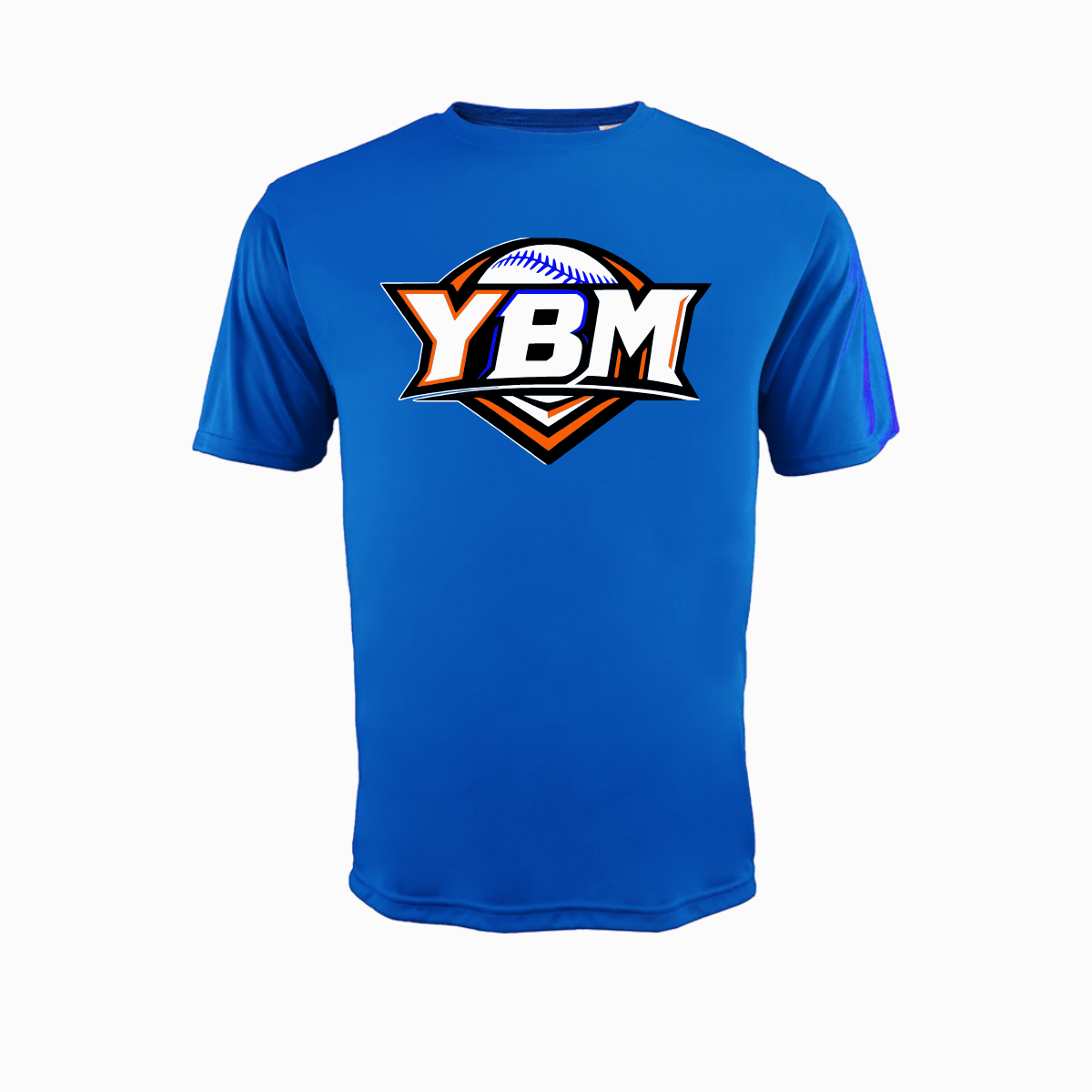 Stay cool and comfortable all season long in the Youth Baseball Midwest Dri Fit Short Sleeve T-Shirt. Made with lightweight, moisture-wicking performance fabric, this shirt helps keep you dry and comfortable during practices, games, tournaments, workouts, or everyday activities.

The breathable short-sleeve design allows for easy movement, making it a great choice for players, coaches, parents, and baseball fans. Finished with the YBM logo, it's the perfect way to show your Youth Baseball Midwest pride.