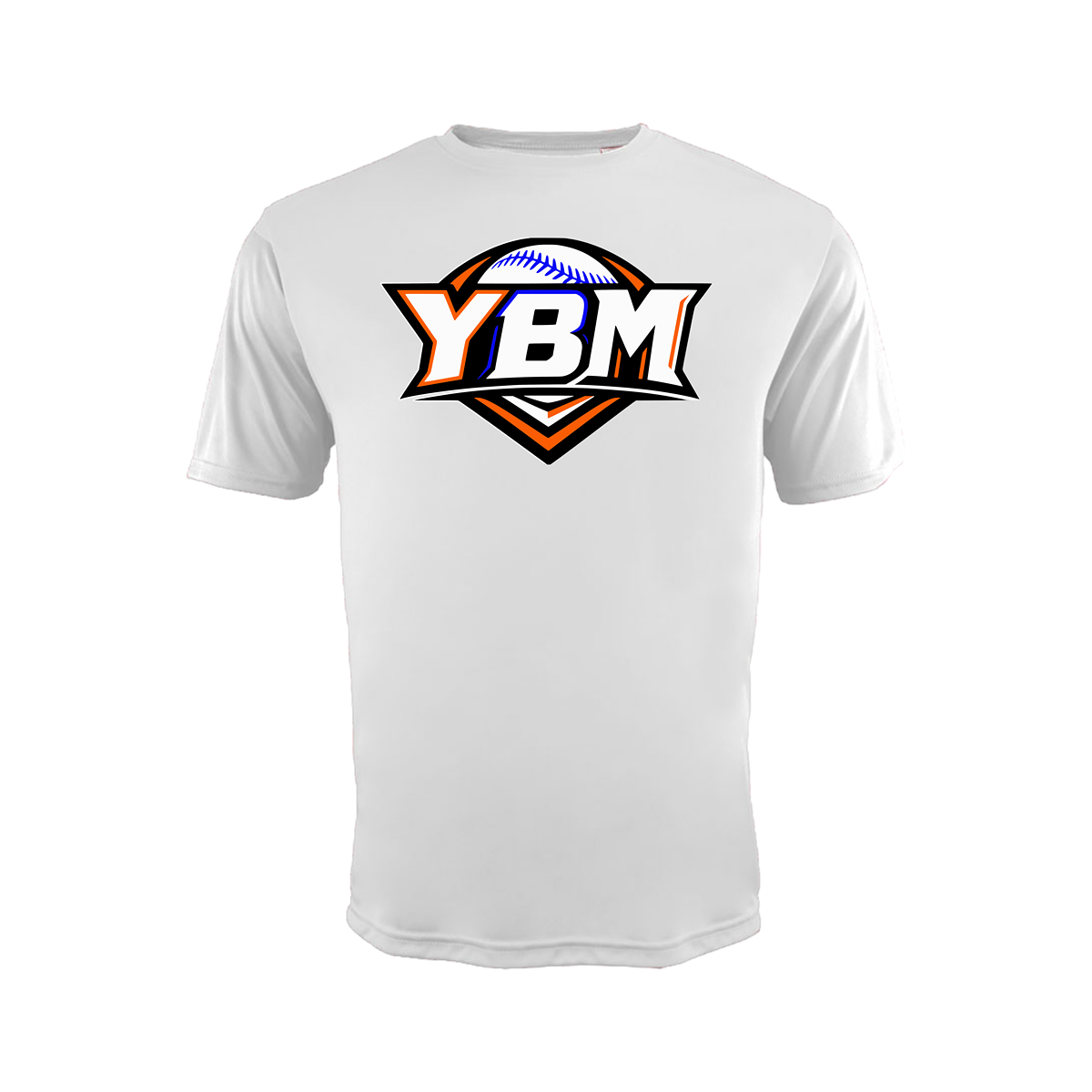 Stay cool and comfortable all season long in the Youth Baseball Midwest Dri Fit Short Sleeve T-Shirt. Made with lightweight, moisture-wicking performance fabric, this shirt helps keep you dry and comfortable during practices, games, tournaments, workouts, or everyday activities.

The breathable short-sleeve design allows for easy movement, making it a great choice for players, coaches, parents, and baseball fans. Finished with the YBM logo, it's the perfect way to show your Youth Baseball Midwest pride.